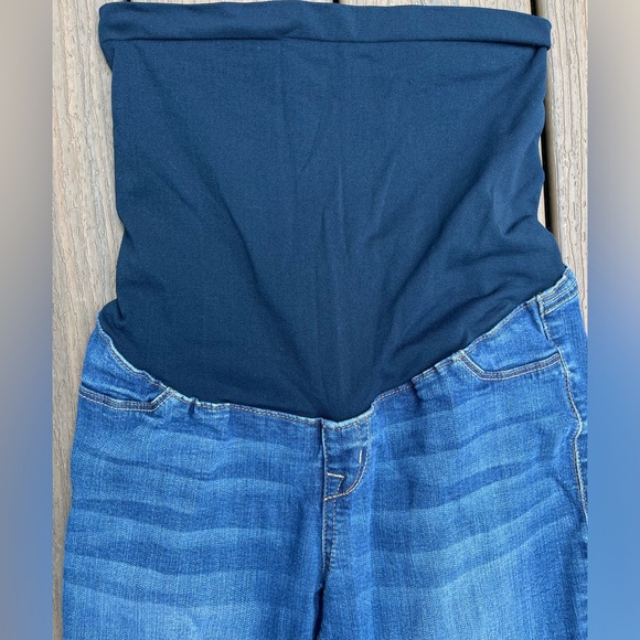1822 Denim Maternity jeans size 28 full length skinny jean with full belly band - Picture 2 of 6